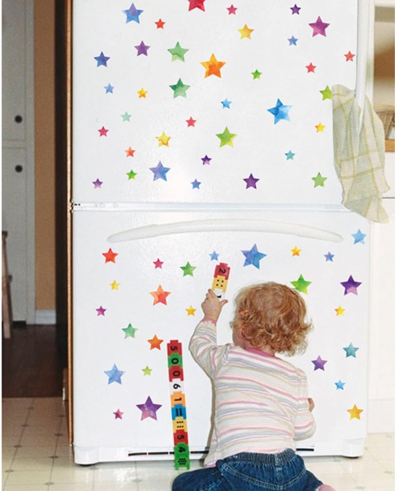 Stars Wall Decals Wall Stickers Easy to Peel Stick Removable Home Decoration Gift