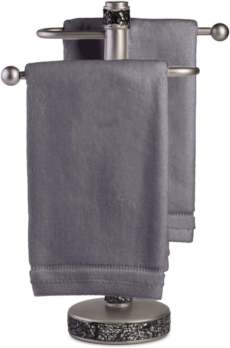 Creative Scents Cotton Fingertip Towels Set - 4 Pack - 11 x 18 Inches Decorative Small Extra-Absorbent and Soft Terry