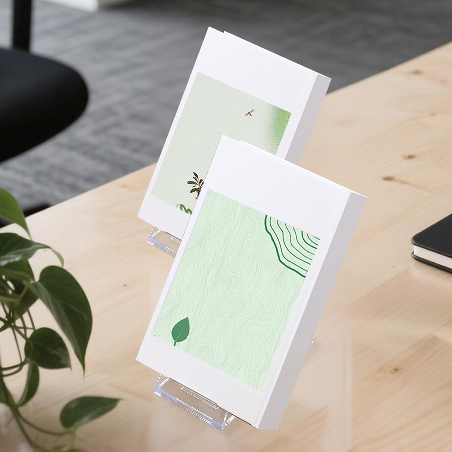 Acrylic Book Display Stand / Clear / Set of 40