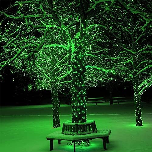 Joomer Solar Christmas Lights Outdoor,2PACK Total 144FT 400LED, Green