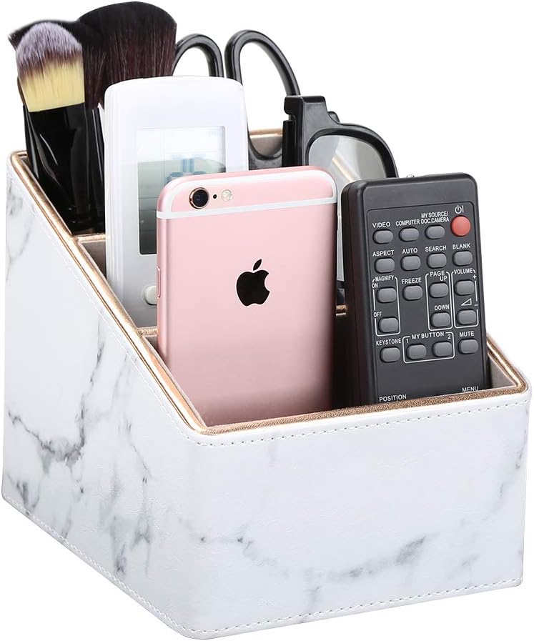 Remote Control Holder / White Marble
