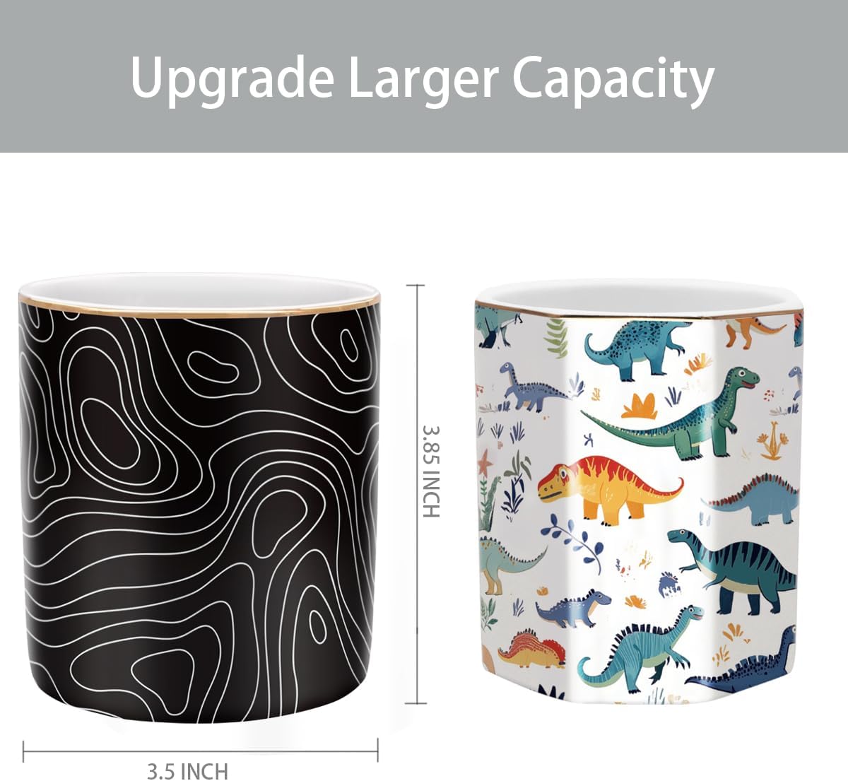 Durable Ceramic Organizer Decor for College / Abstract Pattern