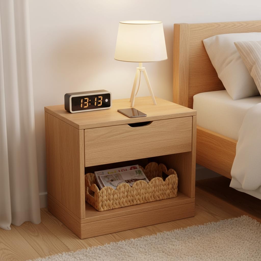 Scalloped Edge Wicker Basket for Toilet Paper Storage / Rectangle
