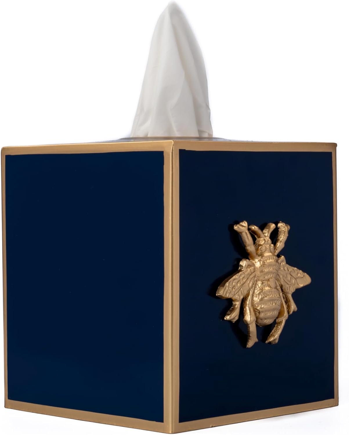 Decorative Tissue Box Holder / Navy Bee / Regency