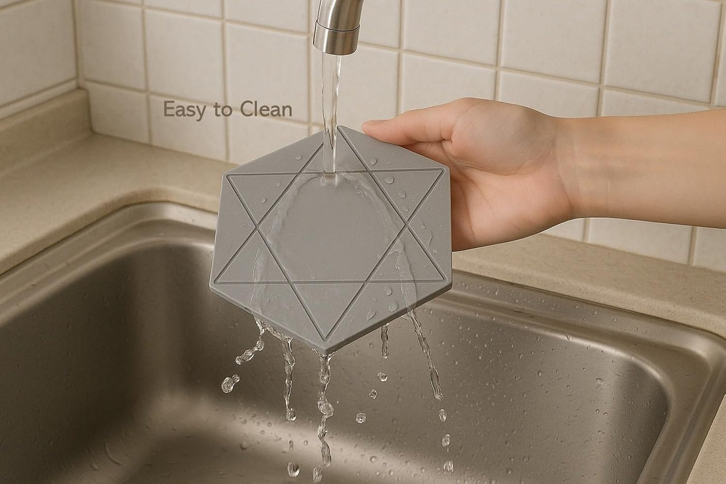 Silicone Hexagon Trivet Mats / Set of 4