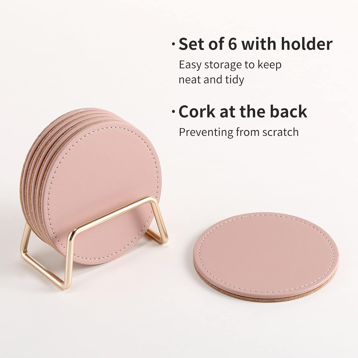 Metal Holder Stand / Pink / Set of 6