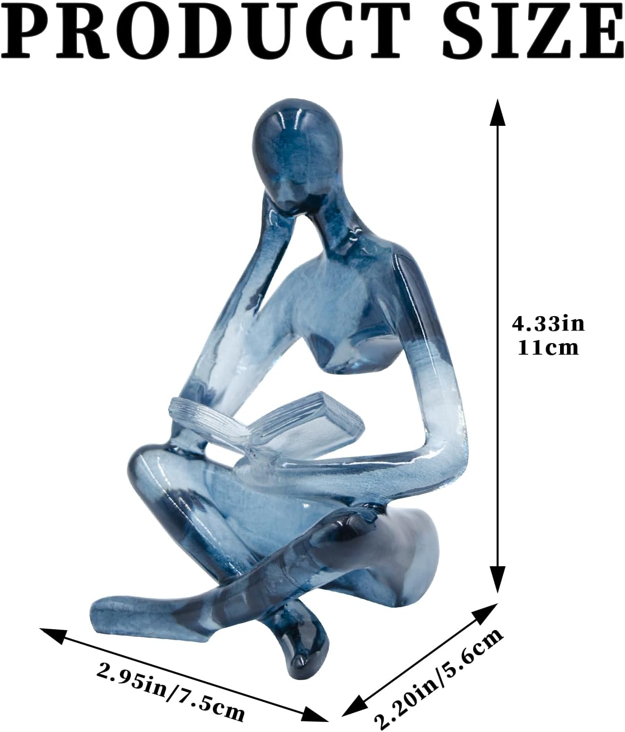 Modern Aesthetic Figurine / Blue / Left Hand