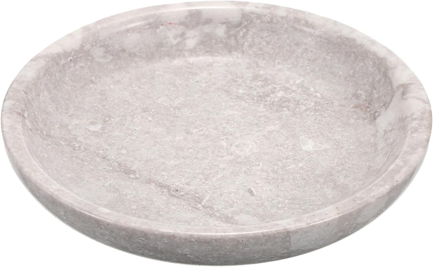 Small Key Bowl for Entryway Nightstand Organizer Tray Travertine Decorative Bowls / White/grey / 5.5