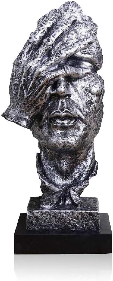 Hand & Face Statues and Sculptures / No See Silver