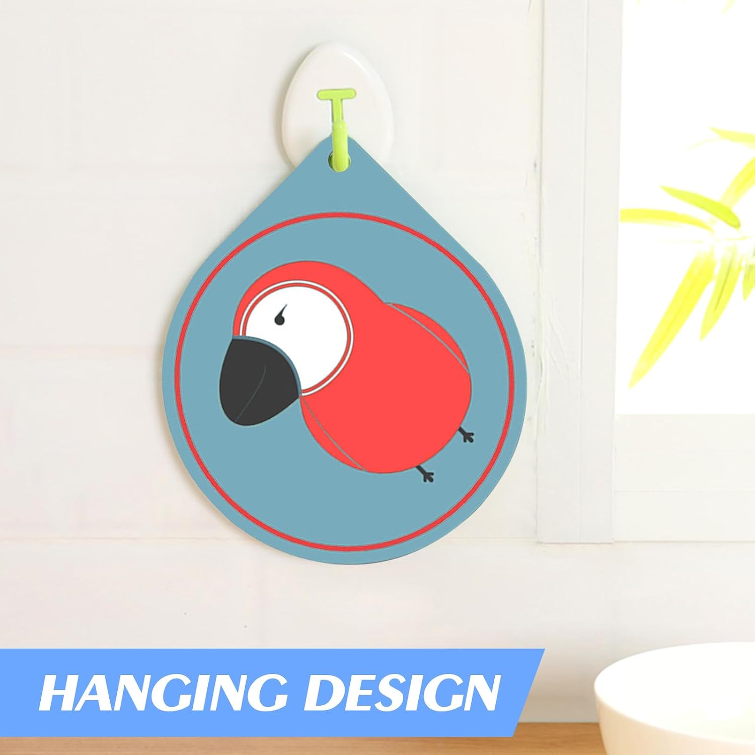 Silicone Coasters Large Drink Coasters Silicone Trivets Hot Mats Cartoon Thickened / Set of 6