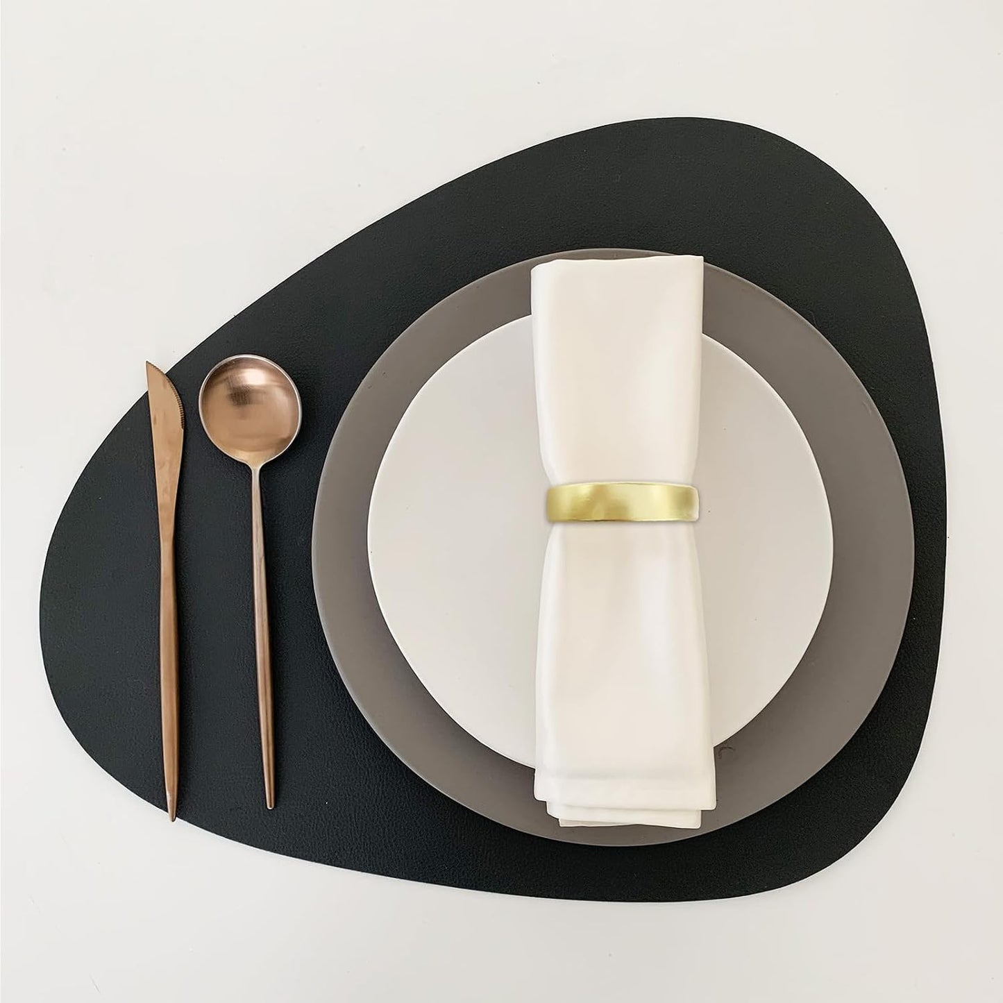 Cuff Brushed Gold Napkin Rings Set of 120, Modernist Napkin Ring Holder for Wedding, Banquet, Metallic Adornment for