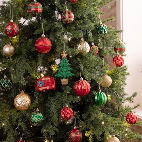 Valery Madelyn 60ct Christmas Tree Decorations Ball Ornaments Set