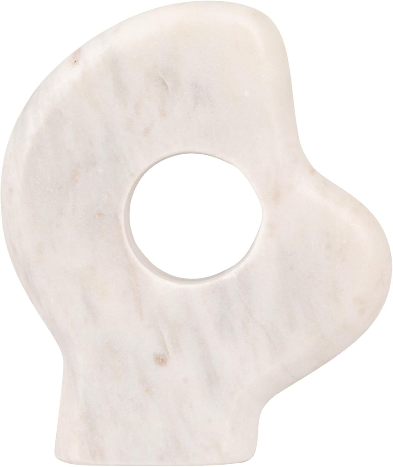 Decorative Abstract Marble Sculptures / White / Set of 2