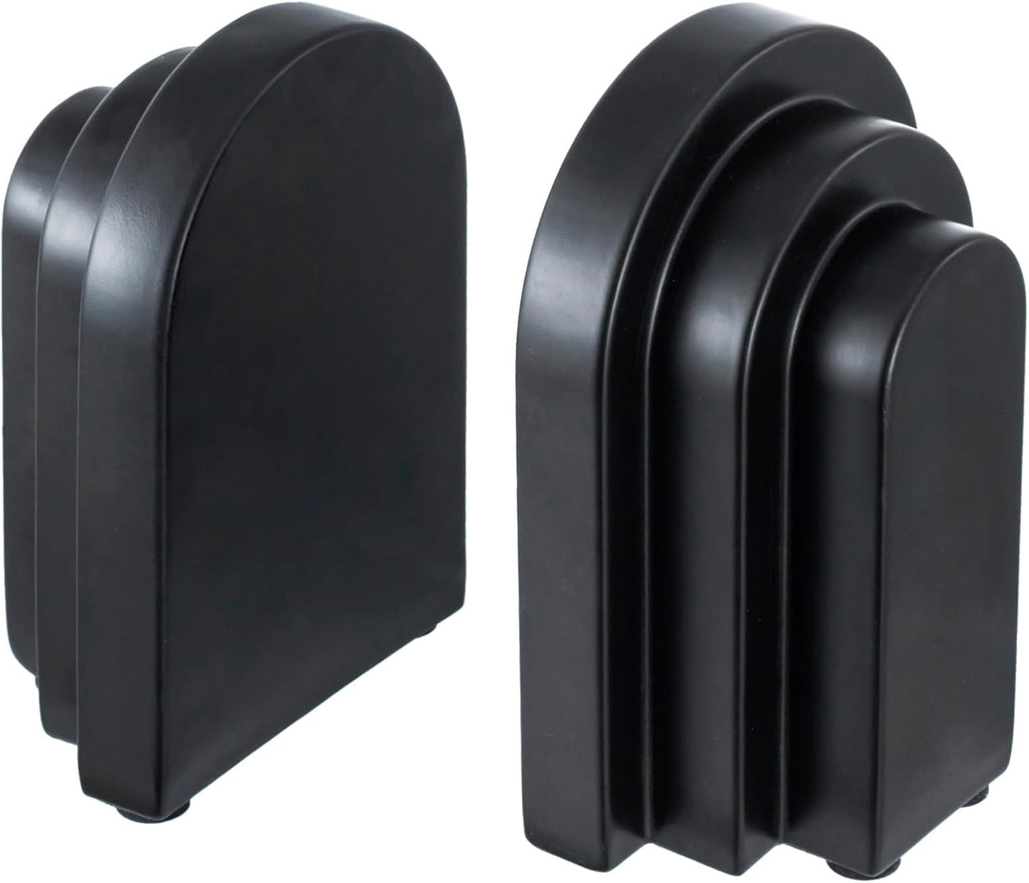 Book Stopper / Book Ends for Heavy Books / Black