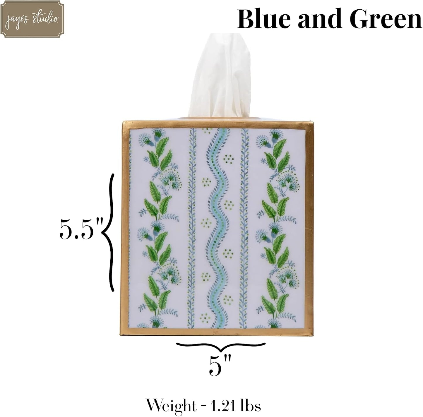 Multi Color Pink Tissue Holder / Blue & Green