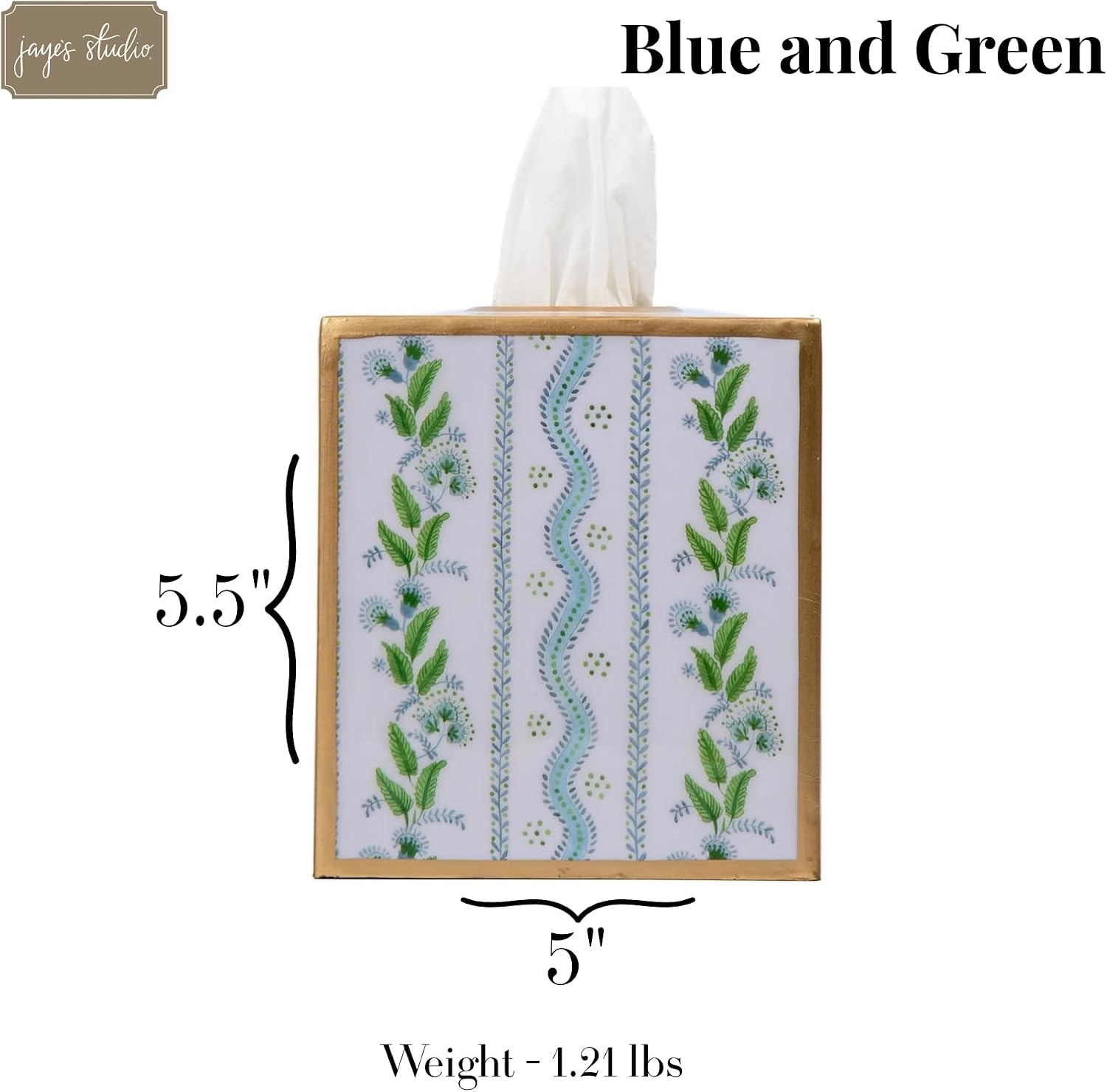 Multi Color Pink Tissue Holder / Blue & Green