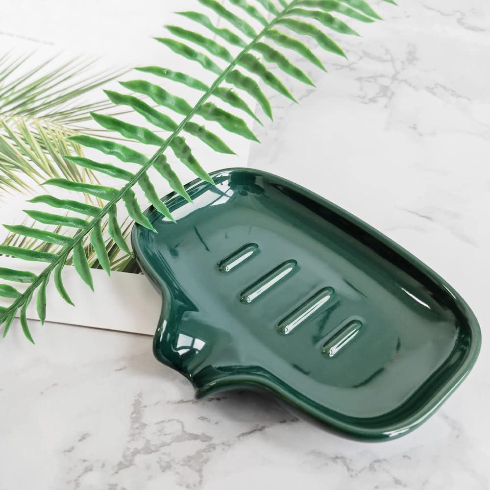 Self Draining Soap Holder / Green