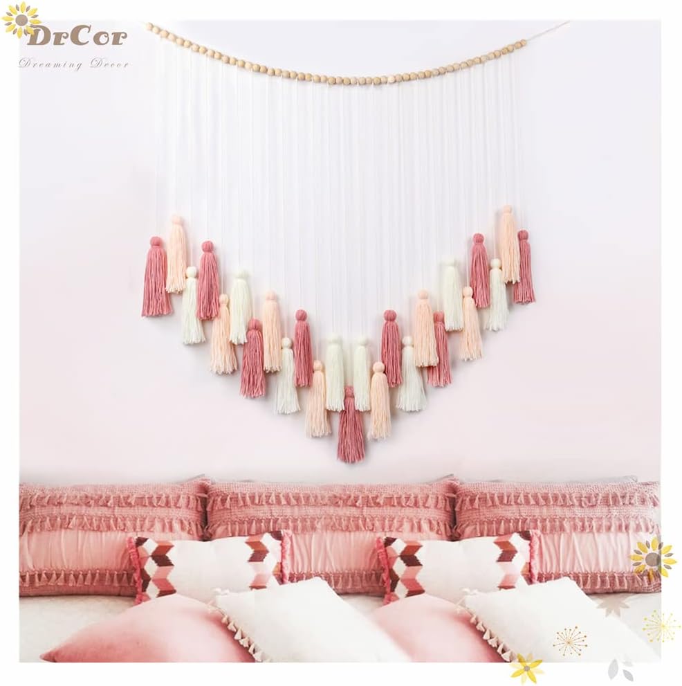 DrCor Macrame Wall Hanging / Blush Pink