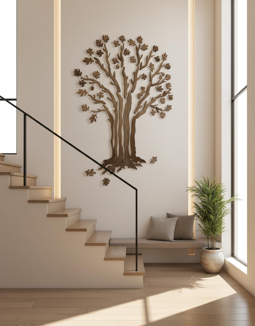 Rustic Forest Decor / Bronze / 39 x 59