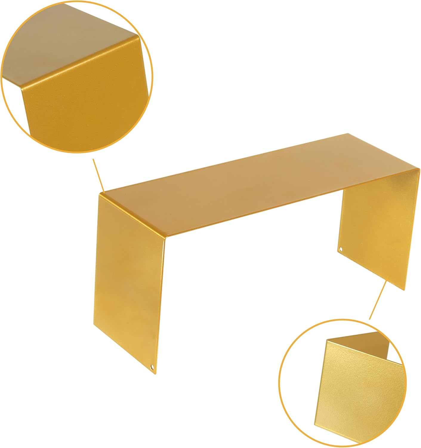 Matte Metal Display Stand / Gold / L7''x8''x9 / Set of 8