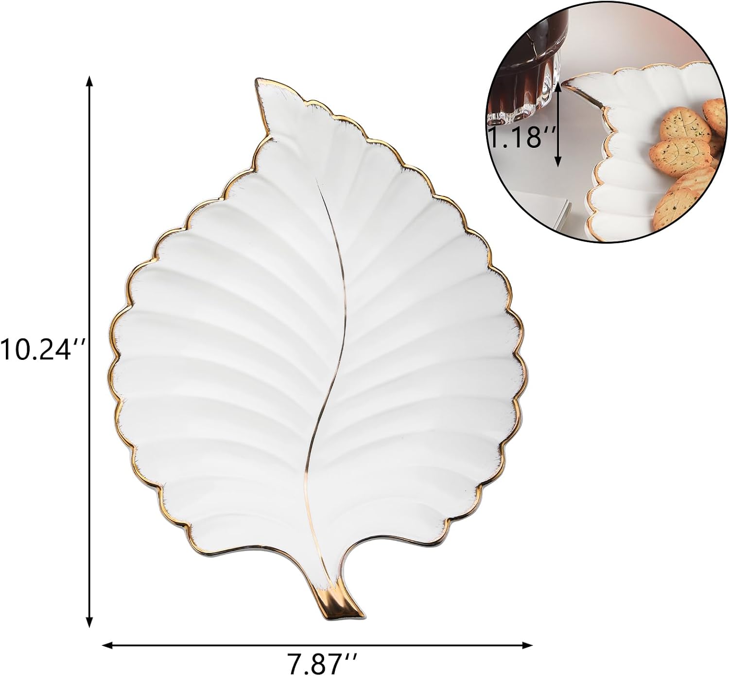 Ceramic Bowl Decorative / White