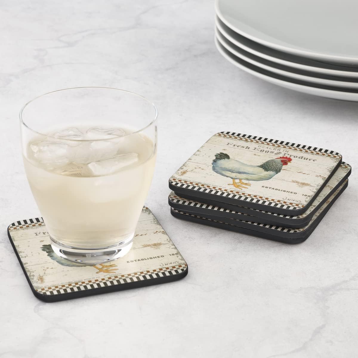 Cork Backed Board / Set of 6