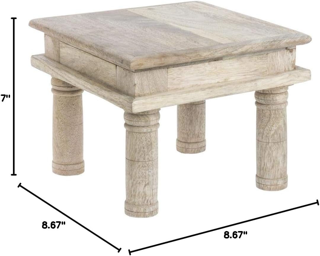 Display Riser Square Mango Wood Table Riser / 3 Inch