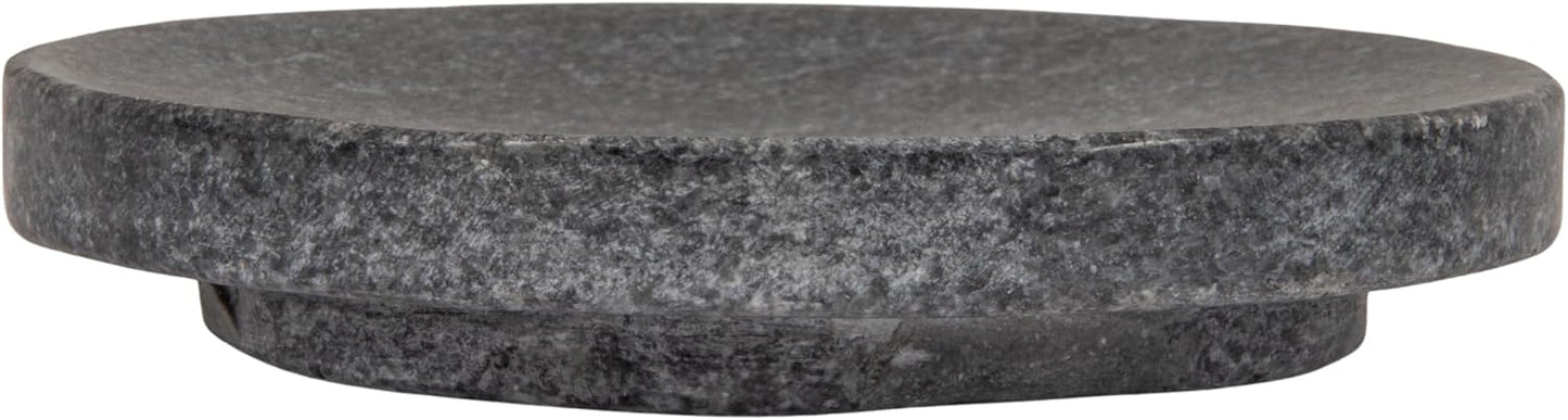 Marble Round Soapdish / Grey