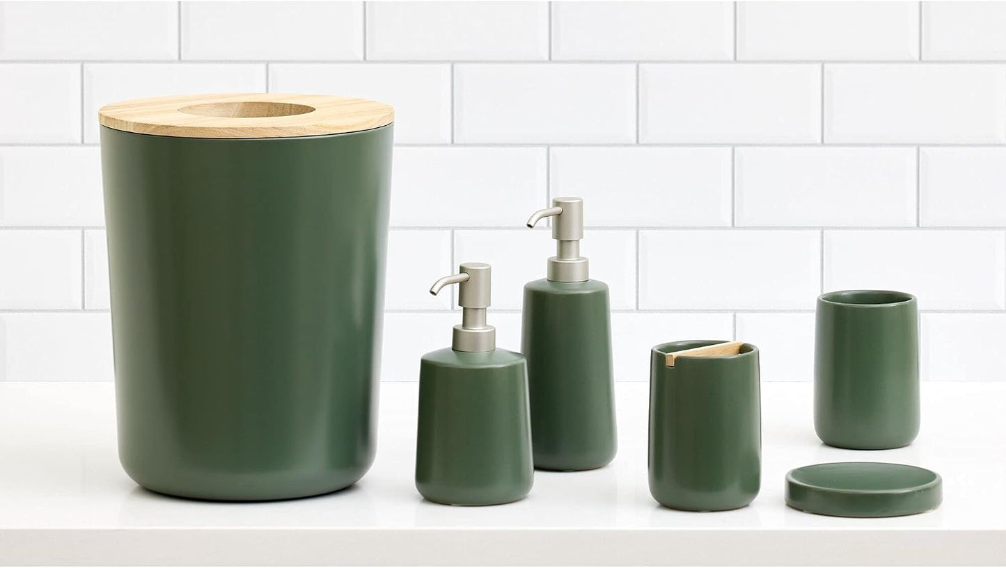 Ceramic Earth Collection Ceramic Bar / Moss / Soap Dish