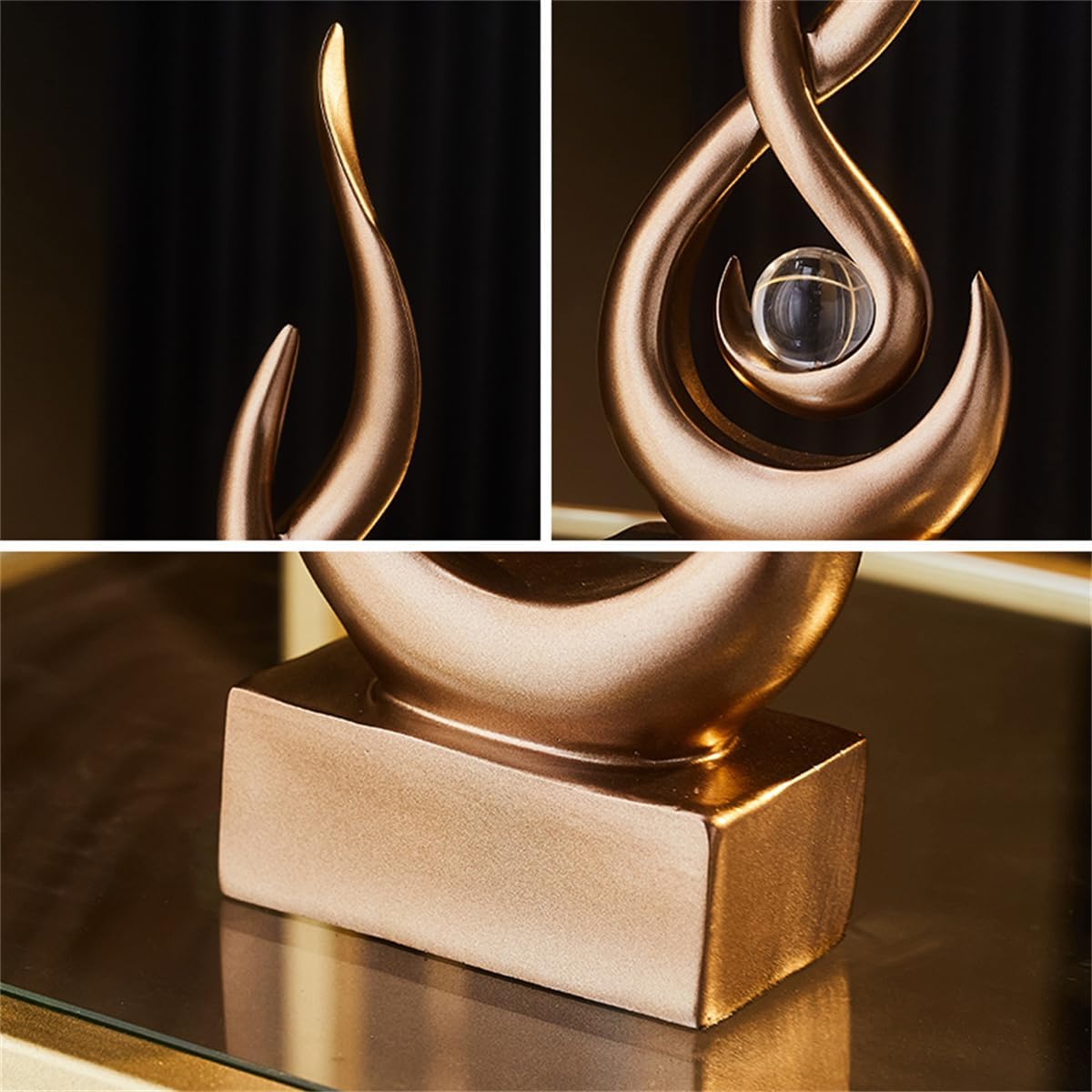 Abstract Art Deco Decor Statues / Bronze