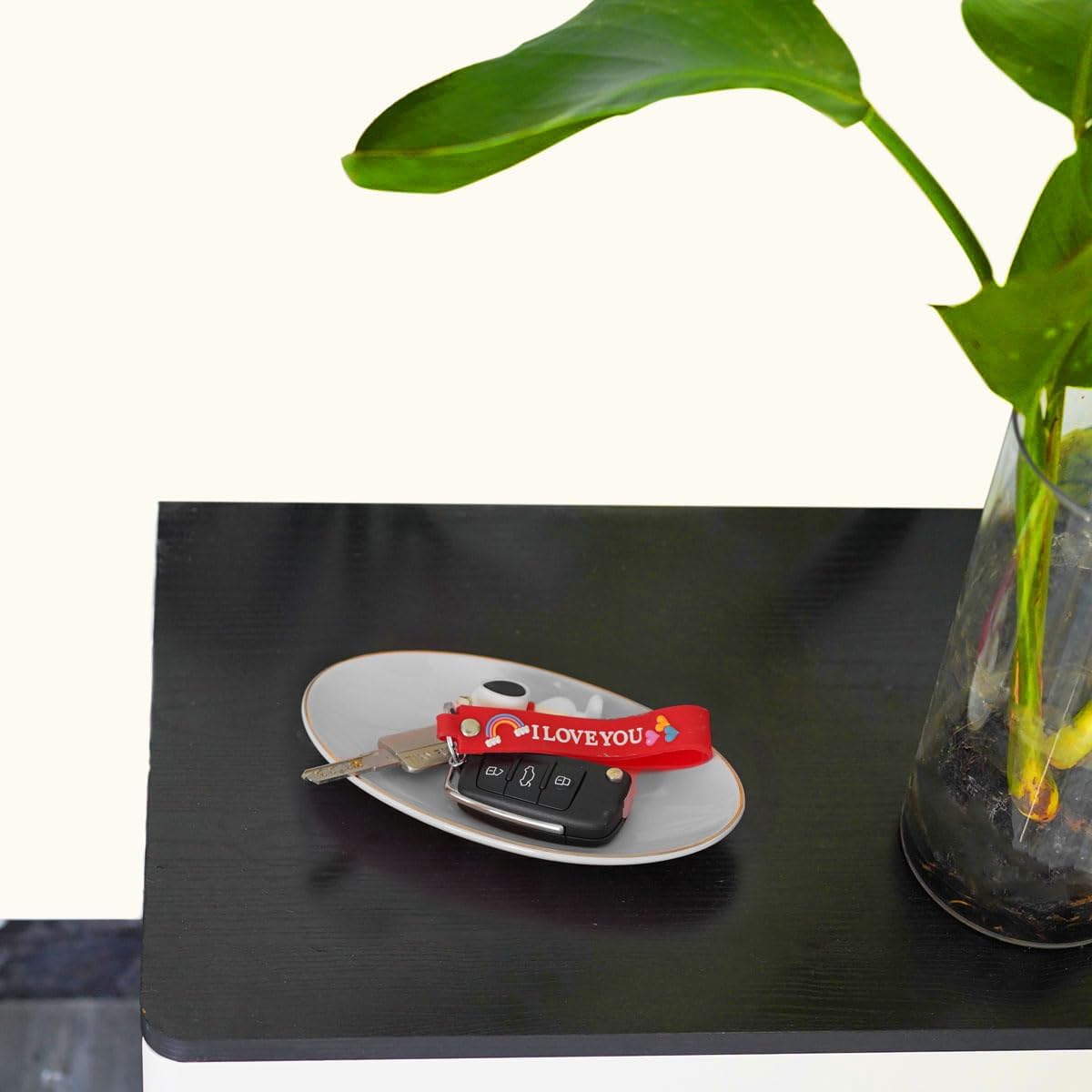 Key Dish Tray Catch All Bowl / Gray / 7 x 4