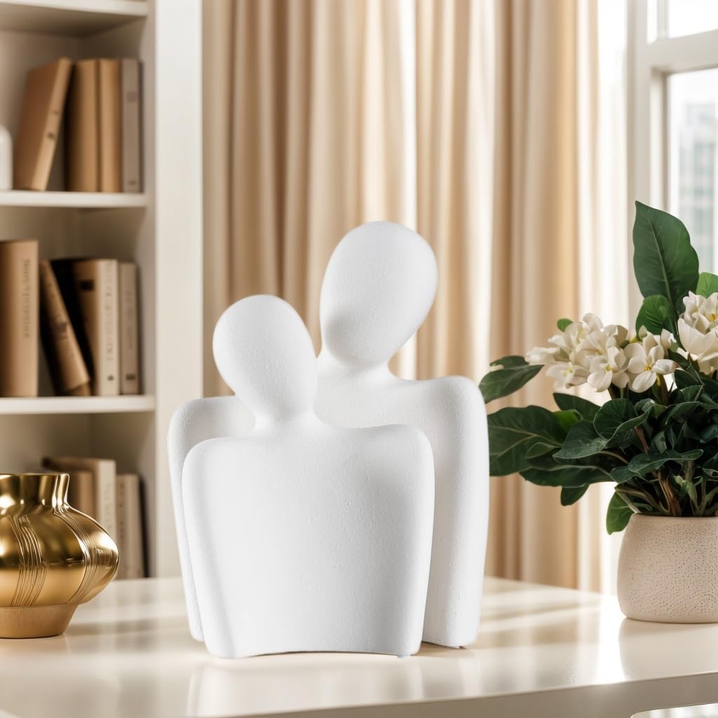 Aesthetic Statues / Minimalist Ceramic Art / Large-white