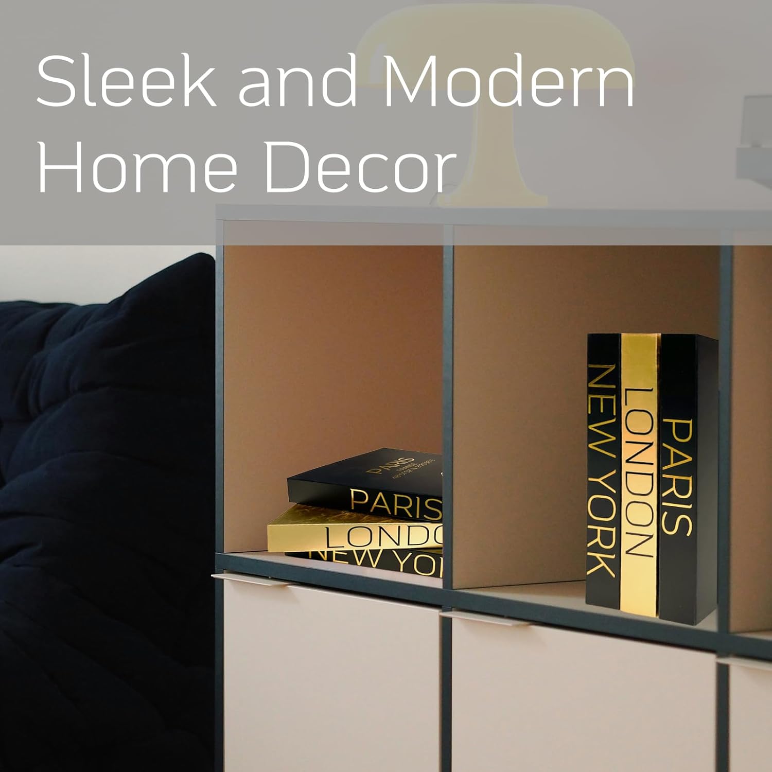 Decorative Hardcover Display Faux Books / Set of 3