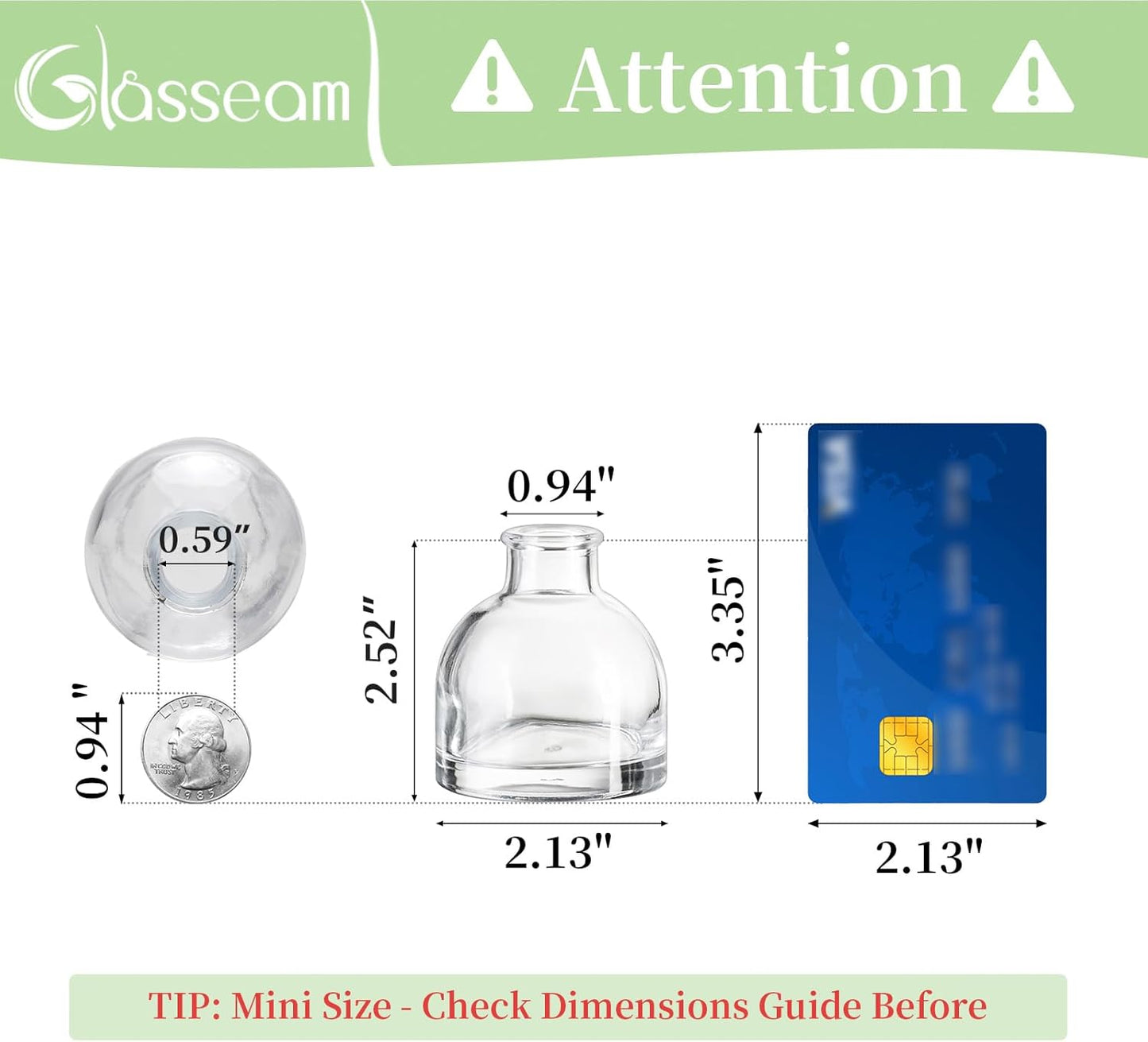 Clear Small Flower Vase Tiny Glass Vases for Flowers Modern / 01-clear / Set of 20