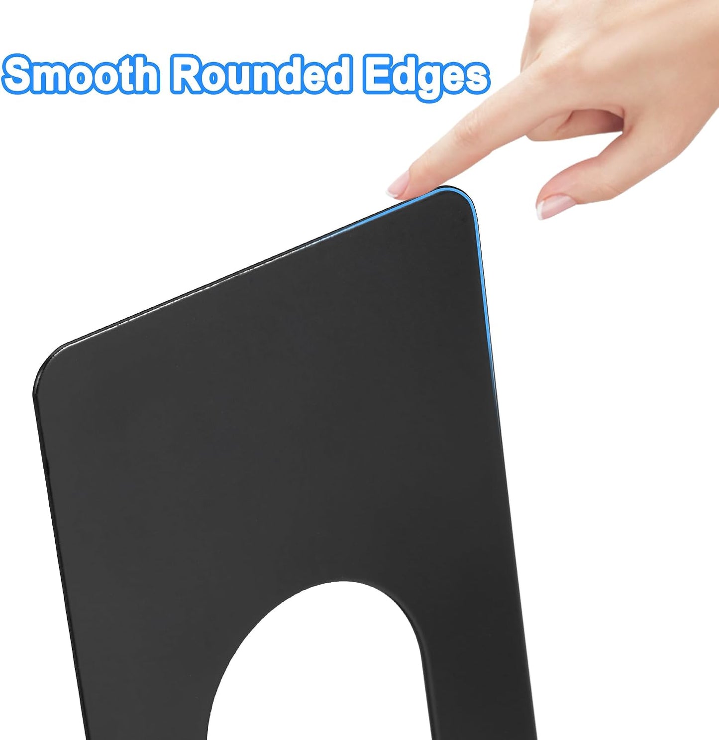 Heavy Duty Metal Bookends / Black