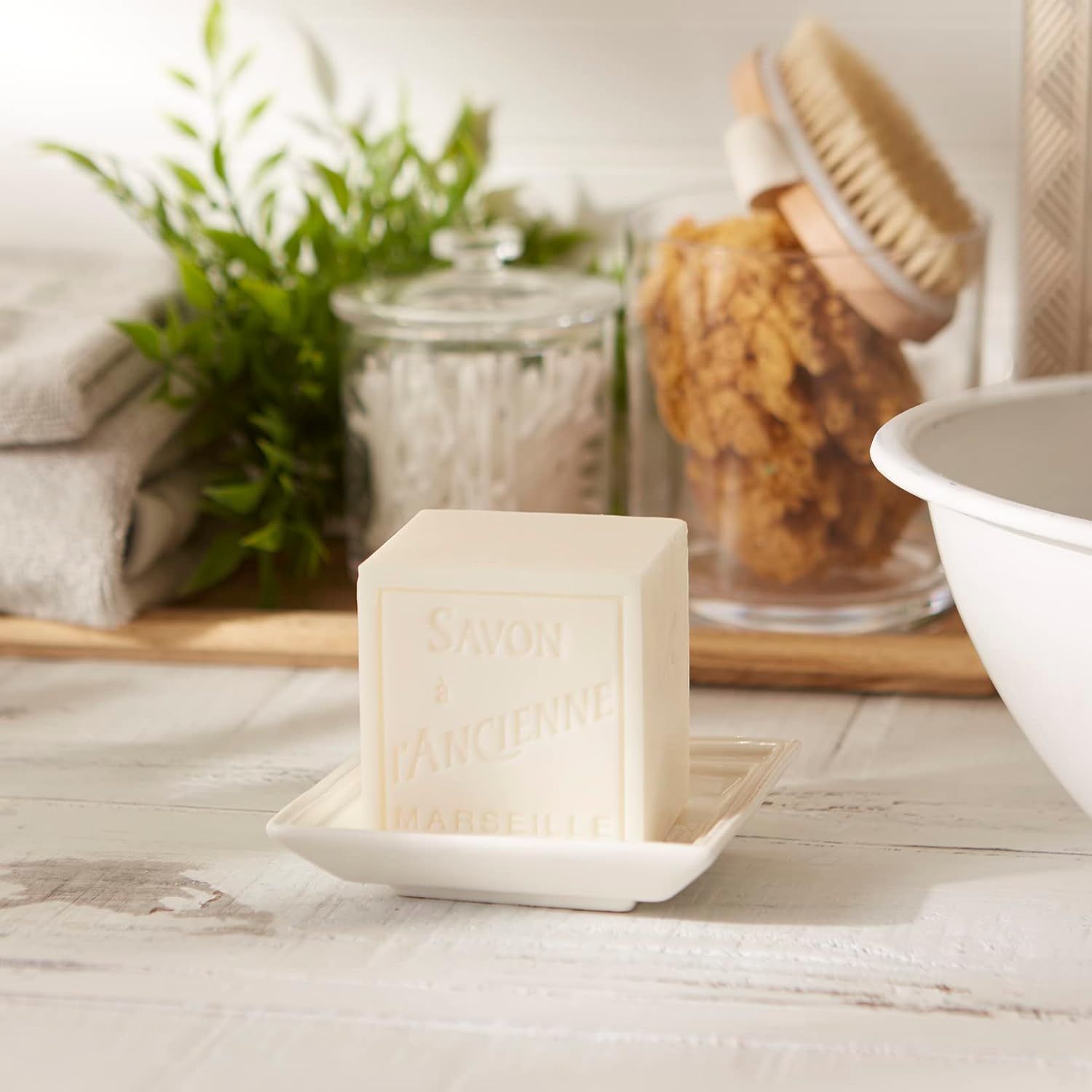 Marseille Olive Oil Ceramic Soap Dish