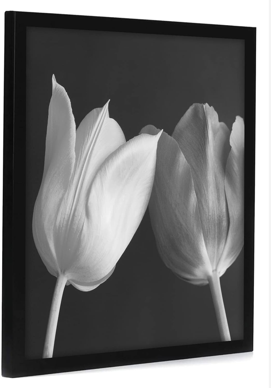 Americanflat 18x18 Poster Frame - Engineered Wood - Black | Polished plexiglass front, hangs vertical or horizontal