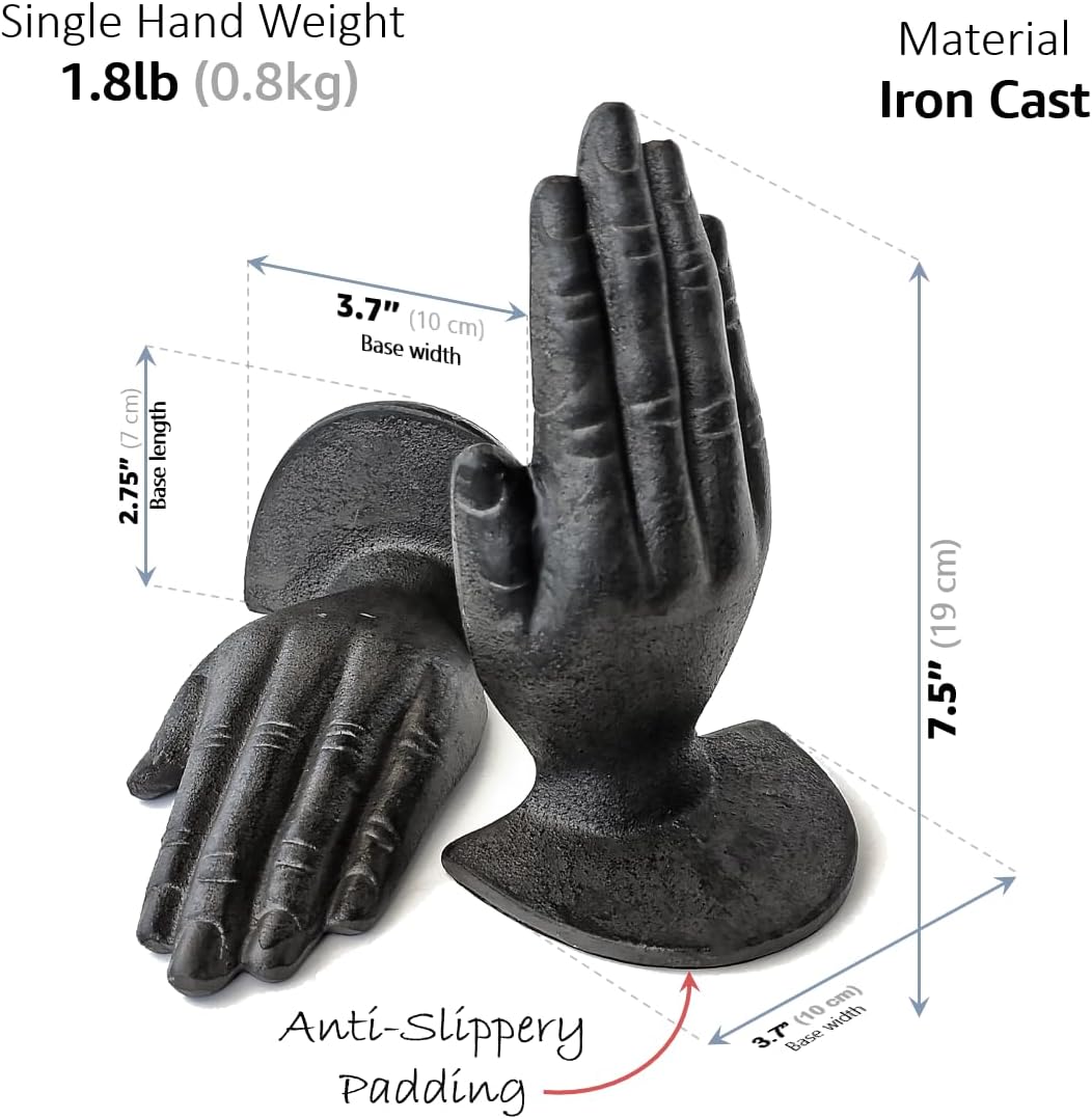 Hands Style Decorative Bookends / Black