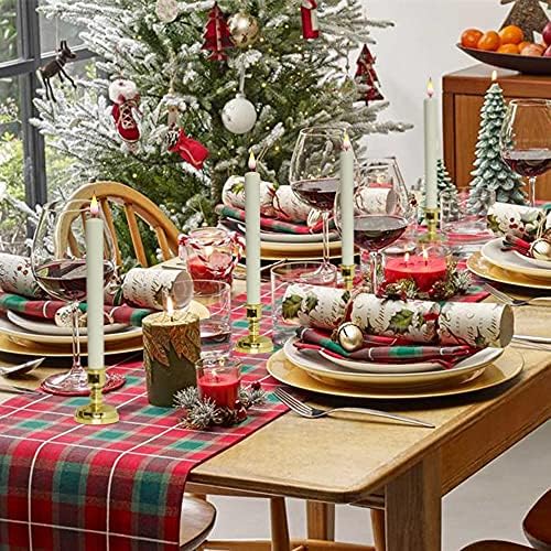 Wondise Flameless Window Candles with Remote & Timer Christmas Decoration, 11 Inches Battery Operated 3D Wick with Purple Yellow Light, 6 Pack Gold Plastic Holder and Suction Cups Included