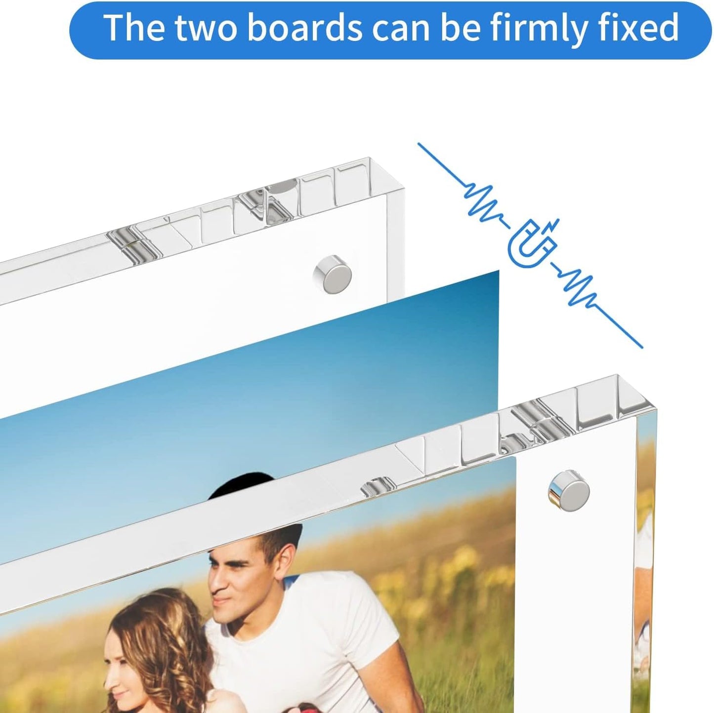 NIUBEE 8.5x11 Picture Frame, Clear Certificate Document Photo Frame | Shatterproof &Safe, 95% High Transparency, UV