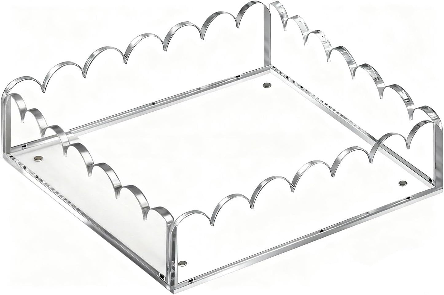Scalloped Magnetic Tray / 8 x 8