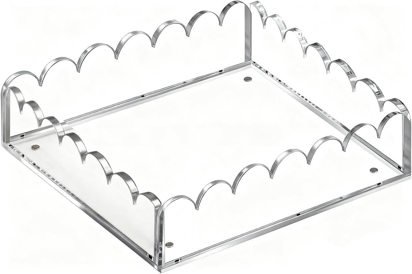 Scalloped Magnetic Tray / 8 x 8