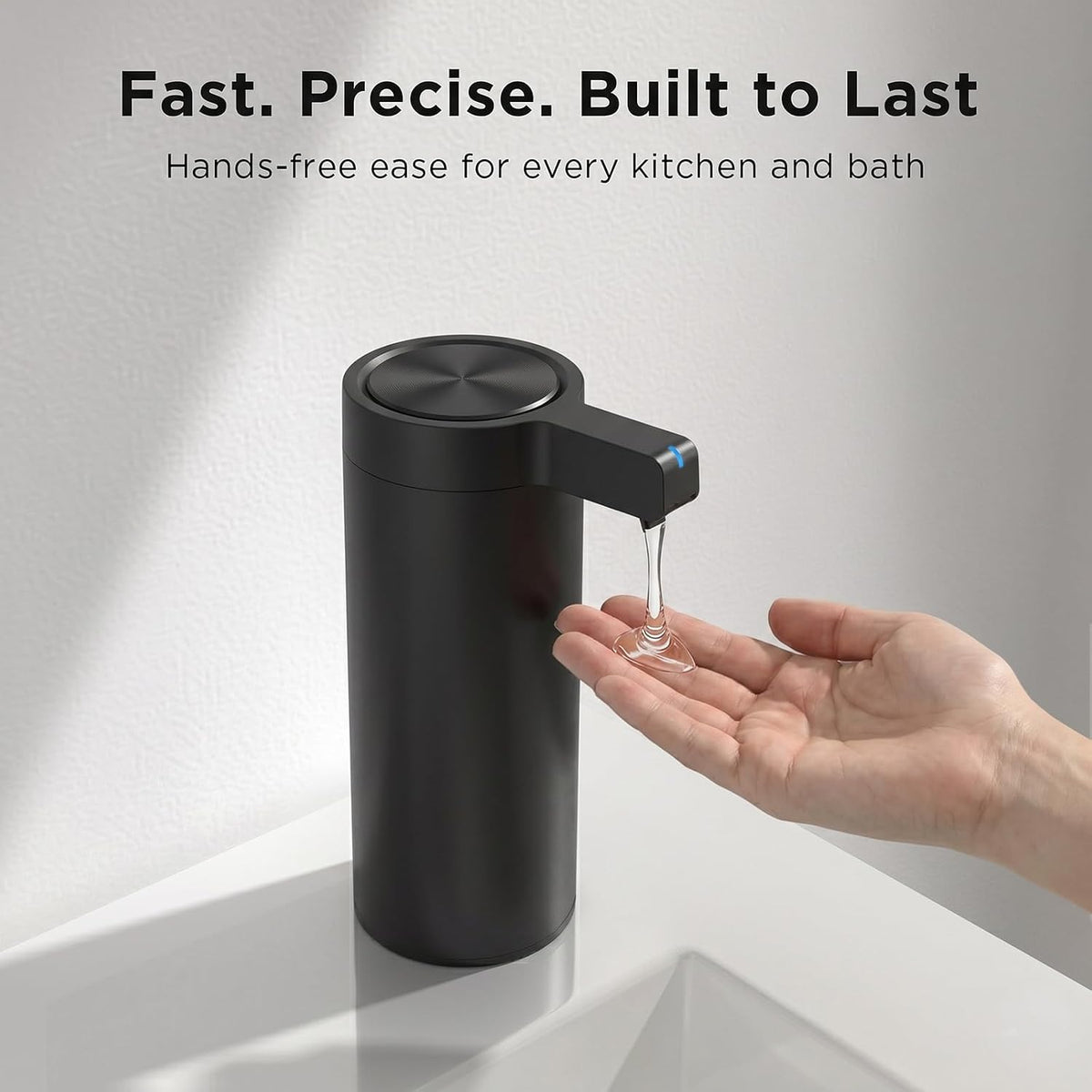Newise Touchless Automatic Soap Dispenser - 9 oz, USB Rechargeable, Dish Hand Soap Dispenser for Kitchen and Bathroom