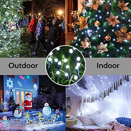 Joomer Solar Christmas Lights Outdoor, 2PACK Total 144FT 400LED, White