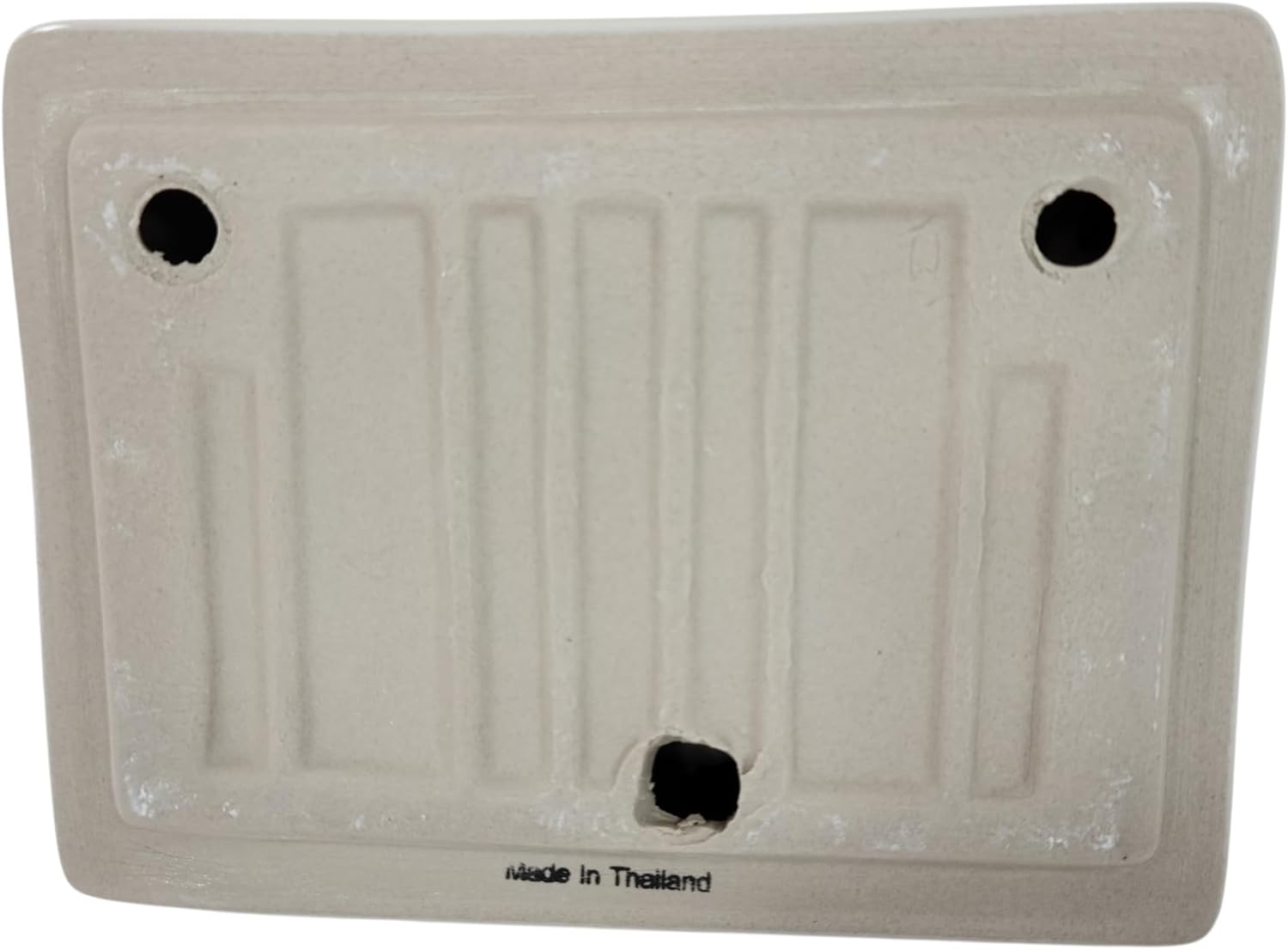 Bone Almond Ceramic Soap Dish Tray Cloth Bar Washcloth Holder Bath Shower Bathtub / Beige
