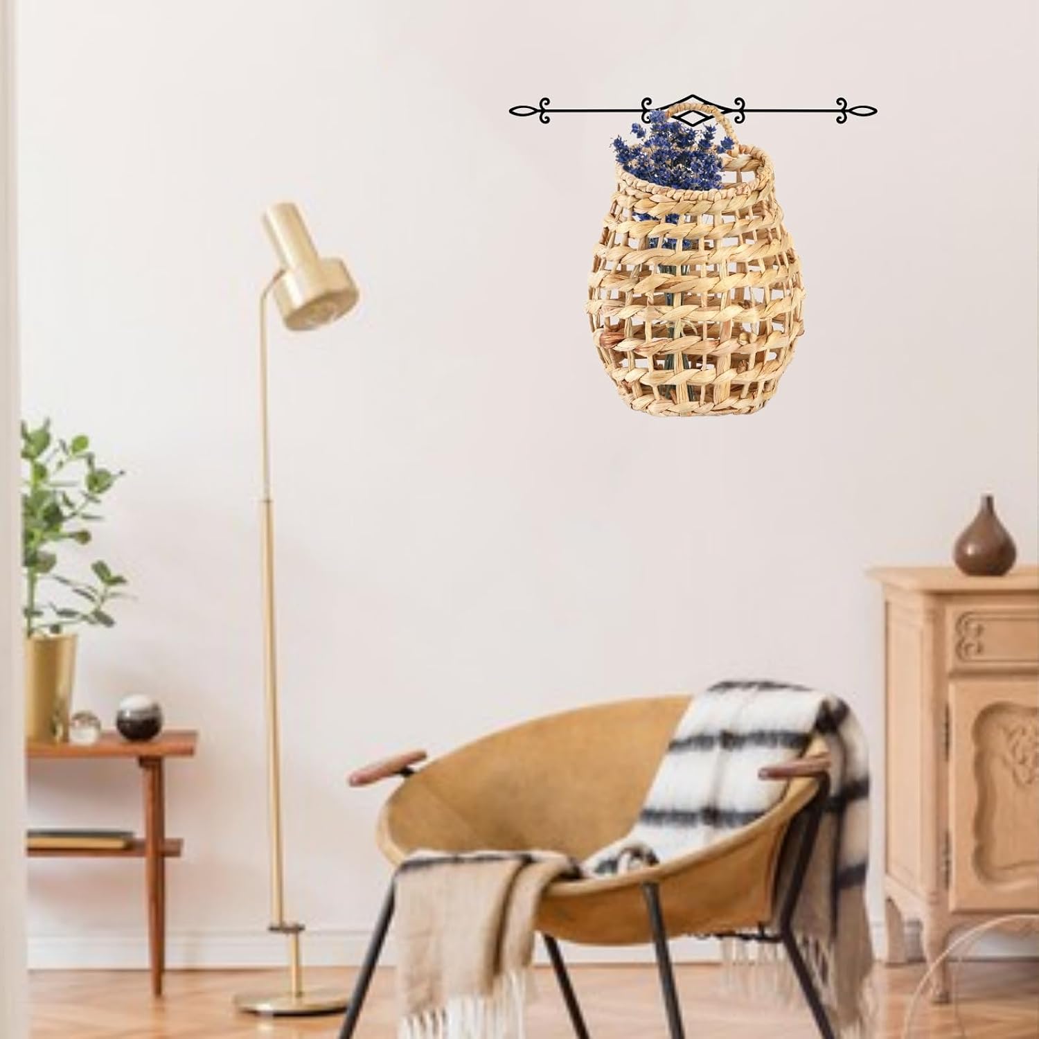 Large Boho Decor Flower Storage Plants