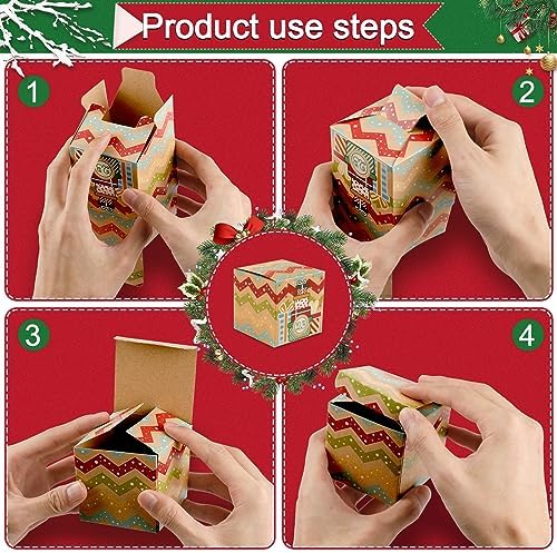 ONESING 24 Pcs DIY Christmas Advent Calendar Boxes for 2026, 24 Days Countdown Calendar Gift for Adults and Kids Christmas Cardboard Number Boxes Make & Fill Your Own Advent Calendar Boxes Lovely Xmas Kraft Papper