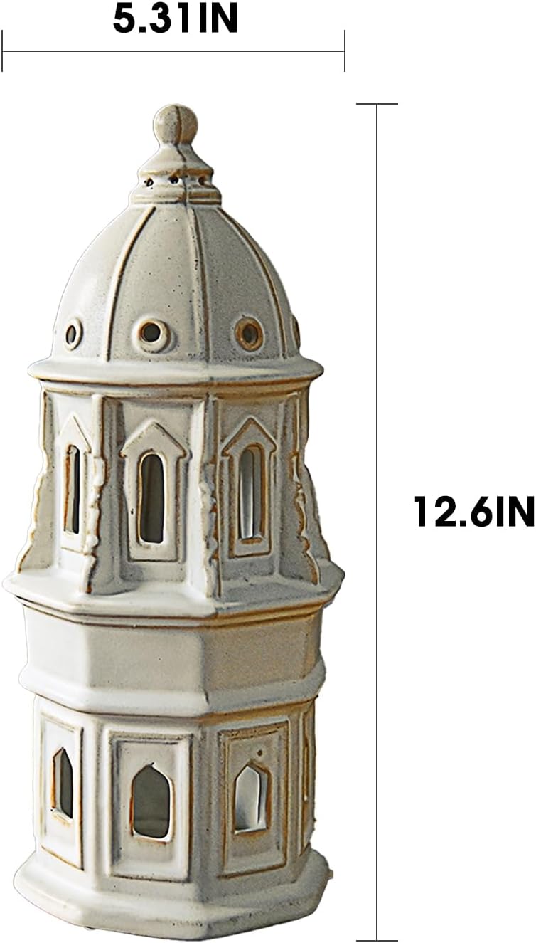Ceramic Home Decoration Tall European Dome Tower / European Dome Towe / 12.6 Inch