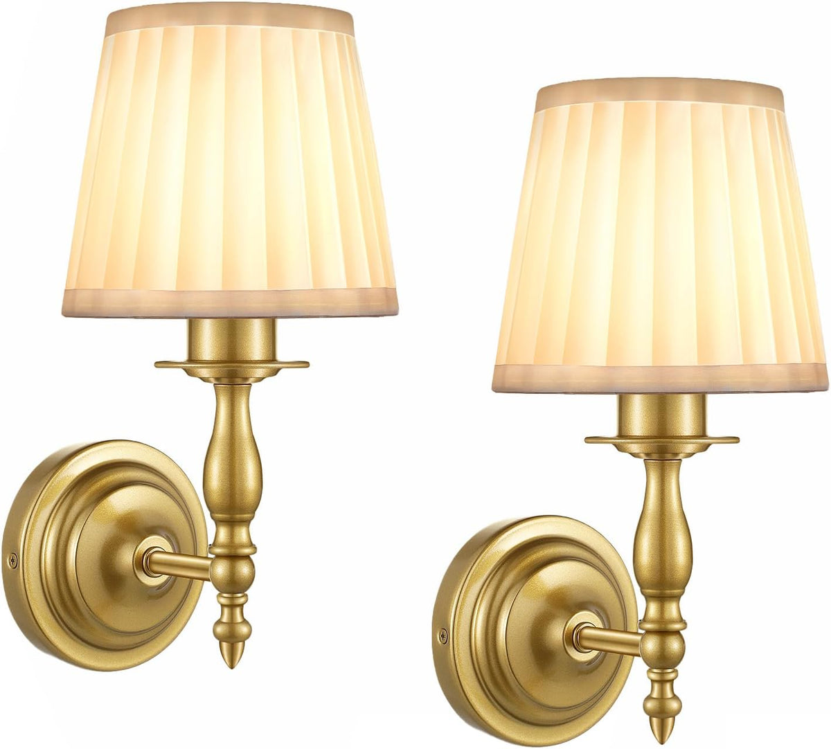 10000mAh Battery Operated Wall Sconce Set of 2,Rechargeable Wall Sconces set of Two,Vintage Gold Sconces Wall