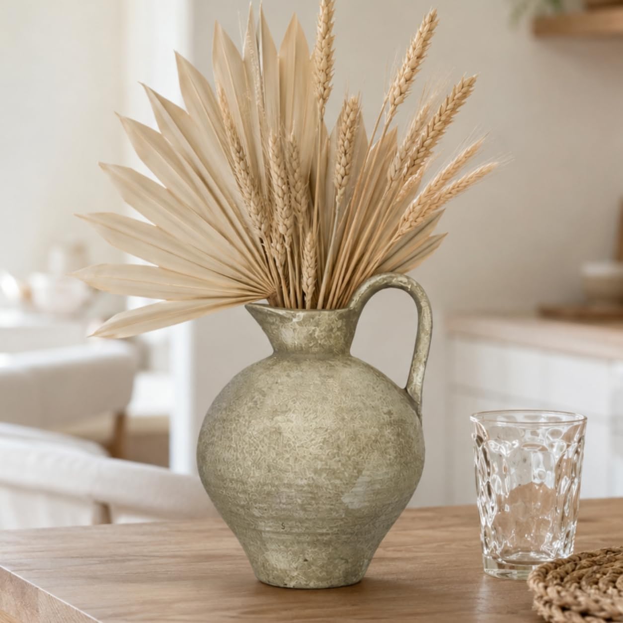 Ceramic Rustic Vase / Beige / Shape 1